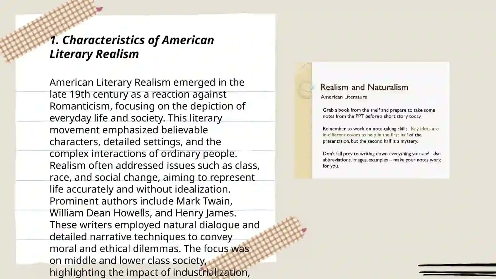 American literary realism and naturalism 3