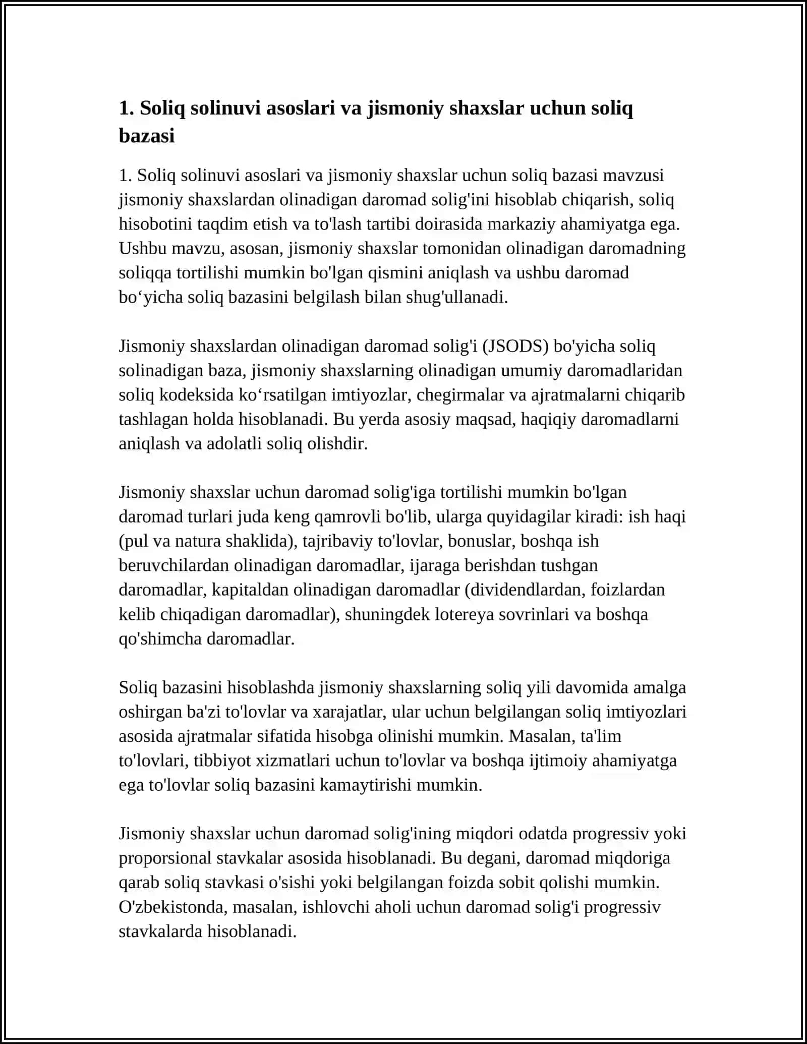 JISMONIY SHAXSLARDAN OLINADIGAN DAROMAD SOLIG'INI HISOBLAB CHIQARISH 3