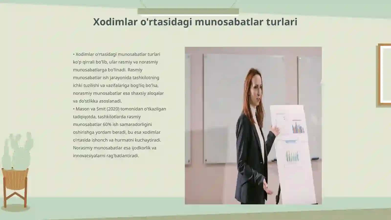 Tashkilot xodimlari oʻrtasidagi munosabatlar 3