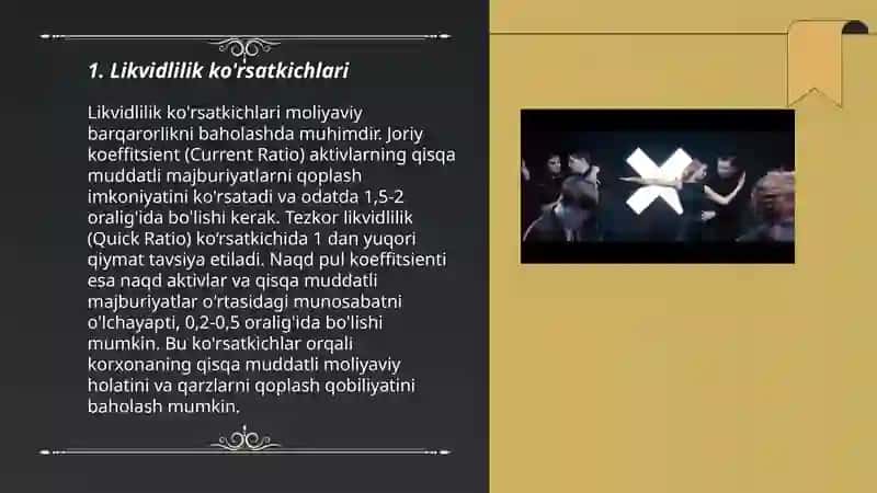 Tahlilda qollaniladigan korsatkichlarni turkumlash 3