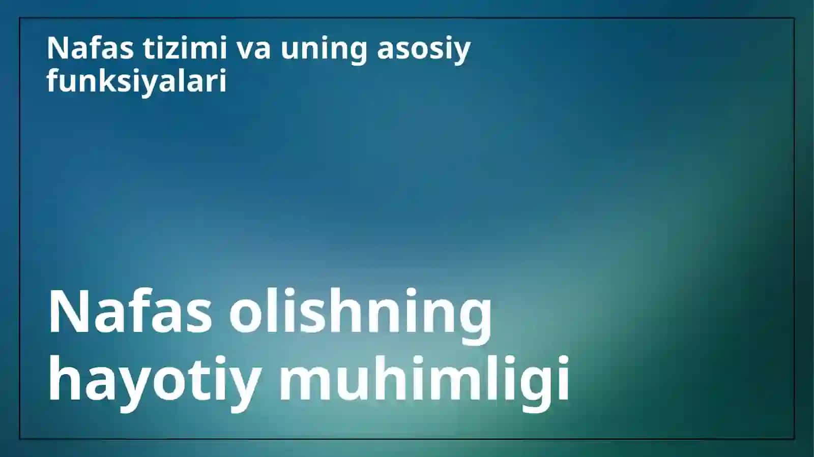 Nafasning o‘z o‘zini boshqarilishi 3