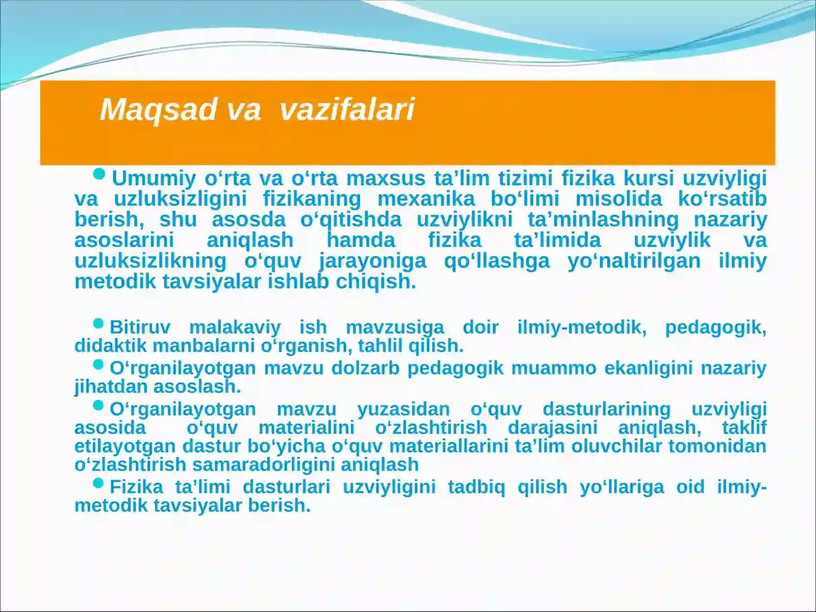 O`ZBEKISTON RESPUBLIKASIDA UZLUKSIZ TA`LIM TIZIMI 3