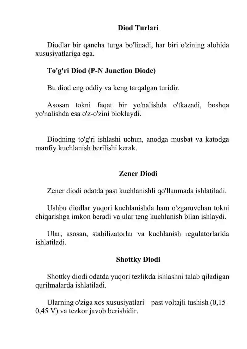 Mustaqil ish "Diodlar" 3