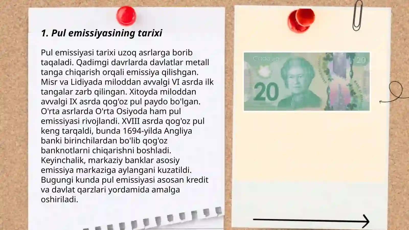 Pul emissiyasi va pulni iqtisodiy muomalaga chiqarish 3