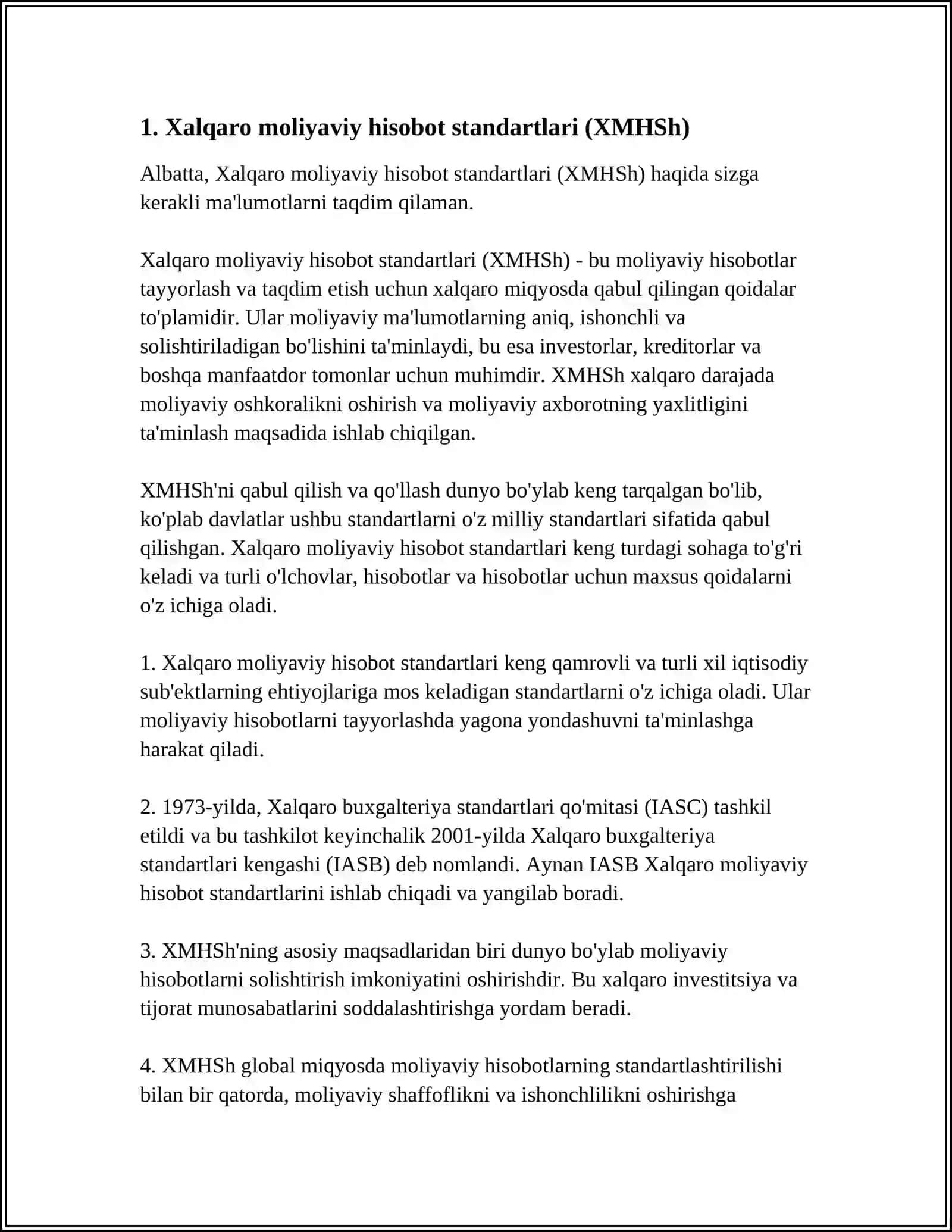 Xalqaro moliyaviy hisobot standartlari (XMHSh) 3