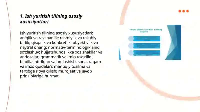 Ish yuritish tili va uning uslubi 3