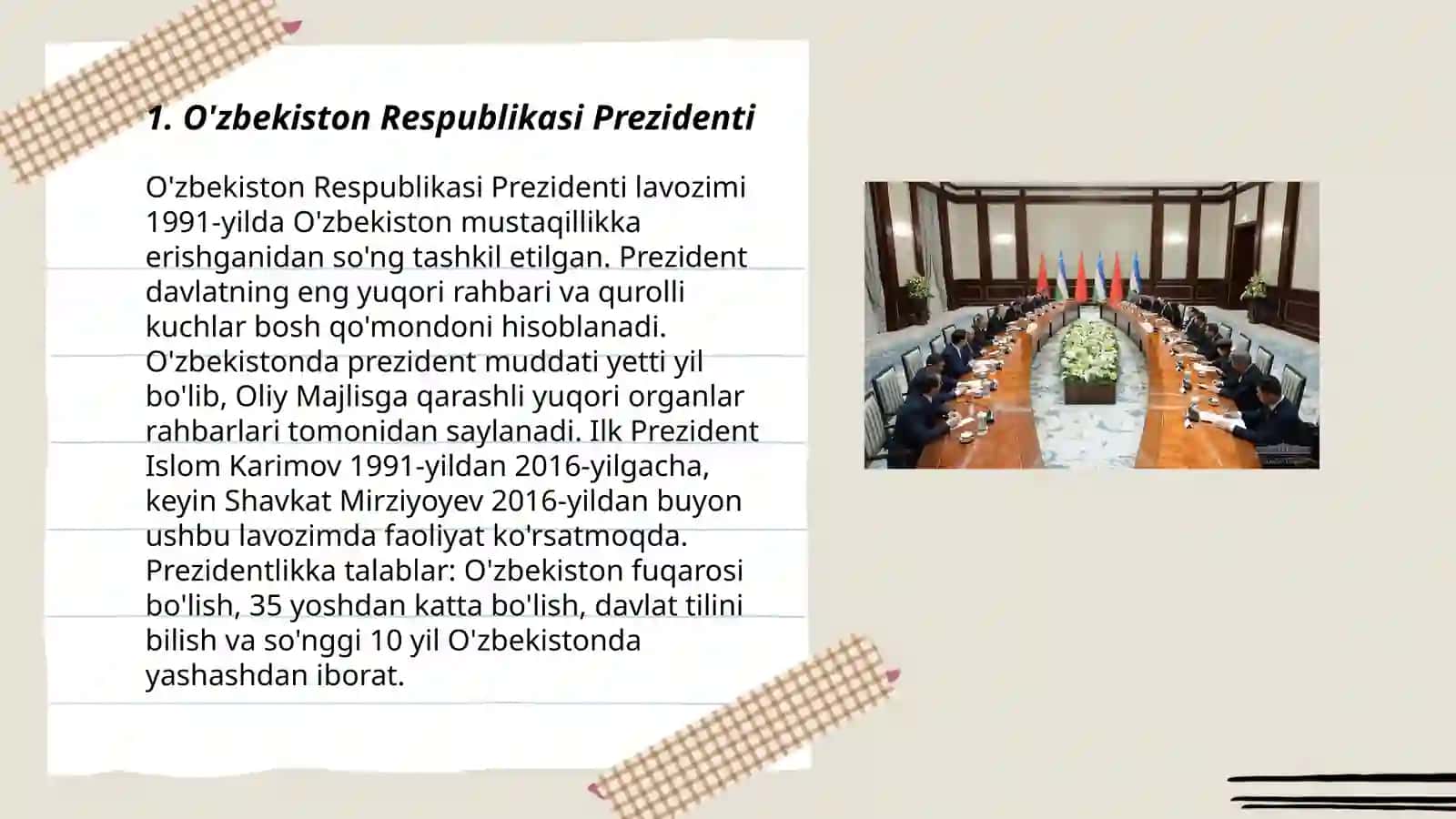 O'zbekiston Respublikasi davlat boshqaruv tizimi va hokimiyat turlari 3