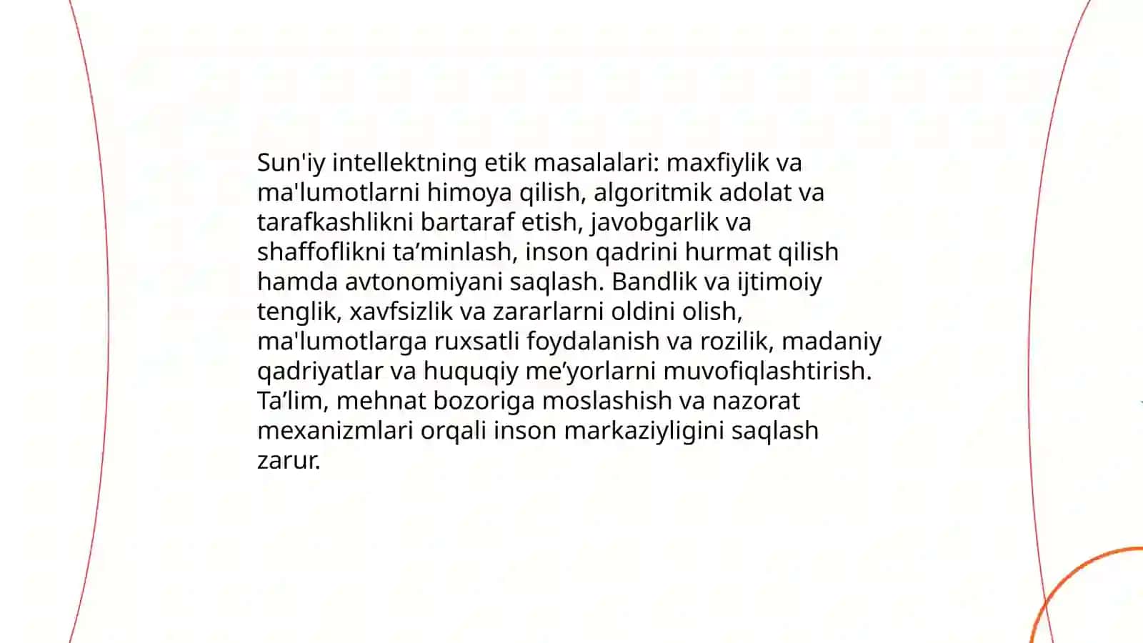 "Insoniyat va sun'iy intellekt." mavzusida guruh muhokamasi 3