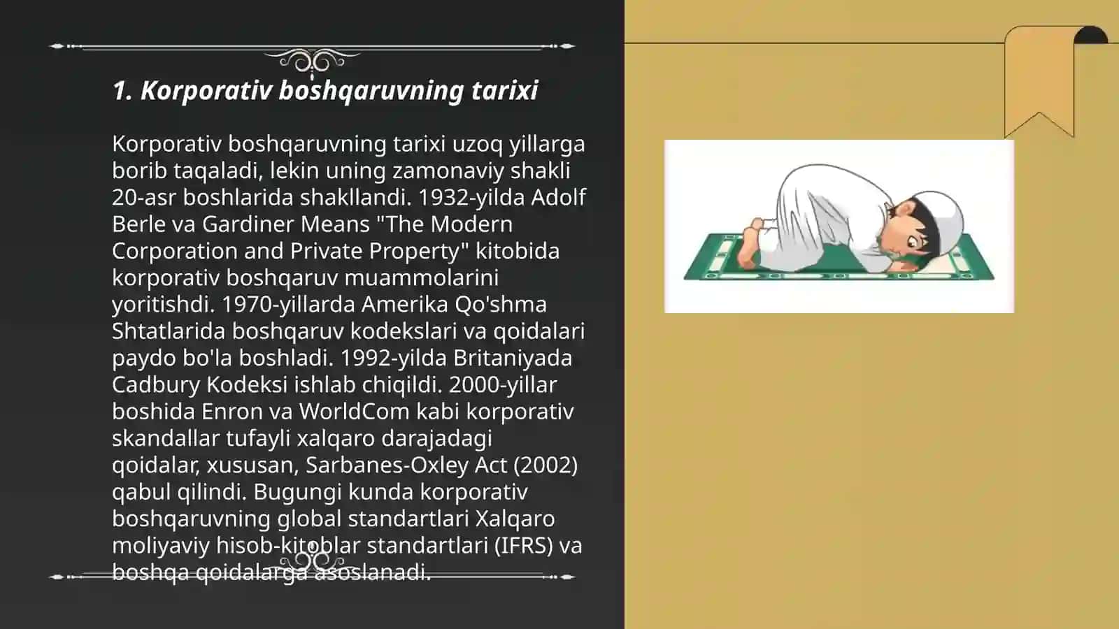 Korporativ boshqaruvning tarixi 3