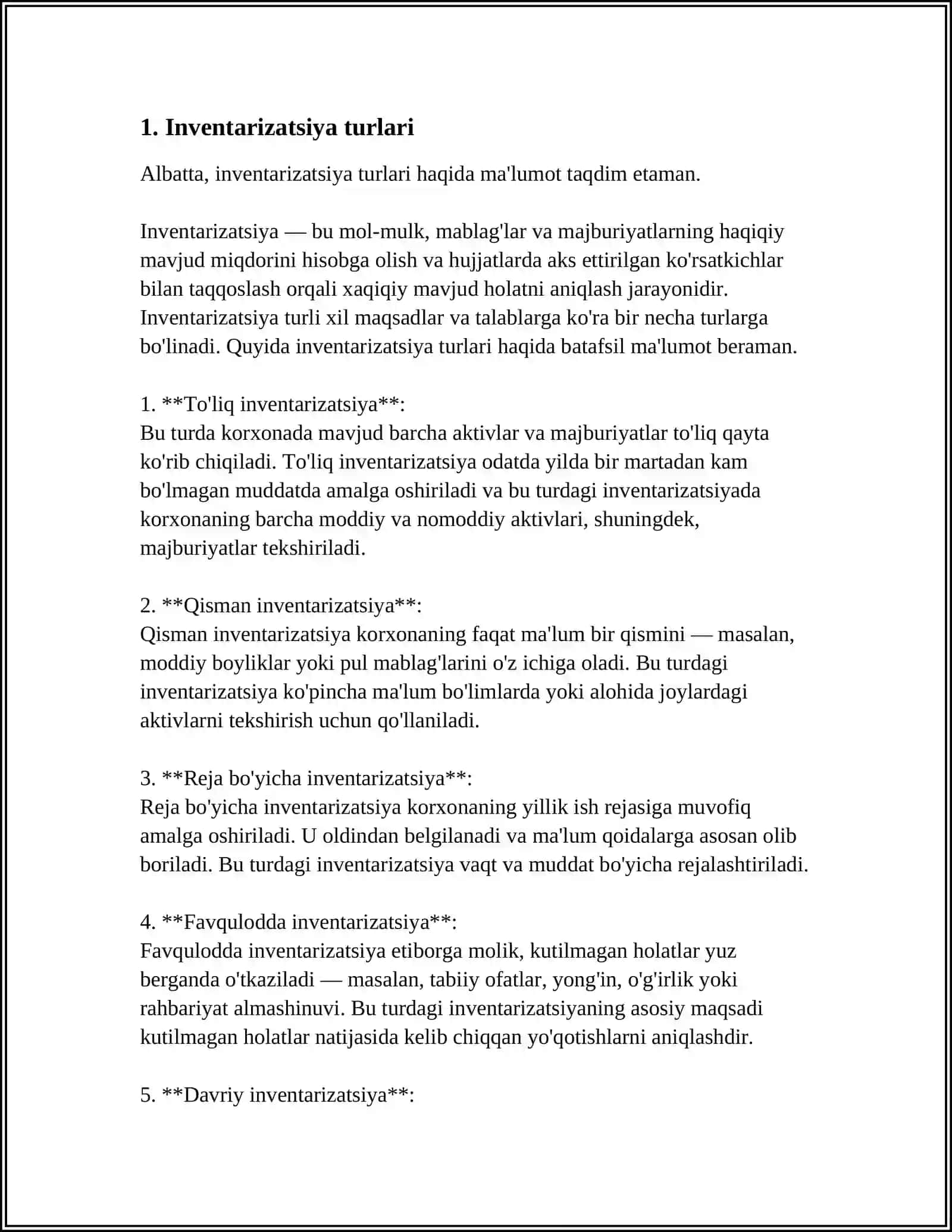 INVENTARIZATSIYA VA UNING NATIJASINI RASMIYLASHTIRISH 3