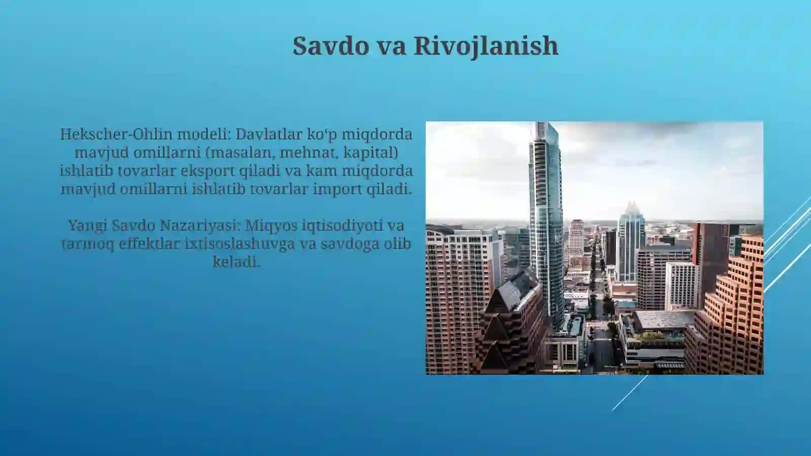 Yangi Savdo Nazariyasi 3