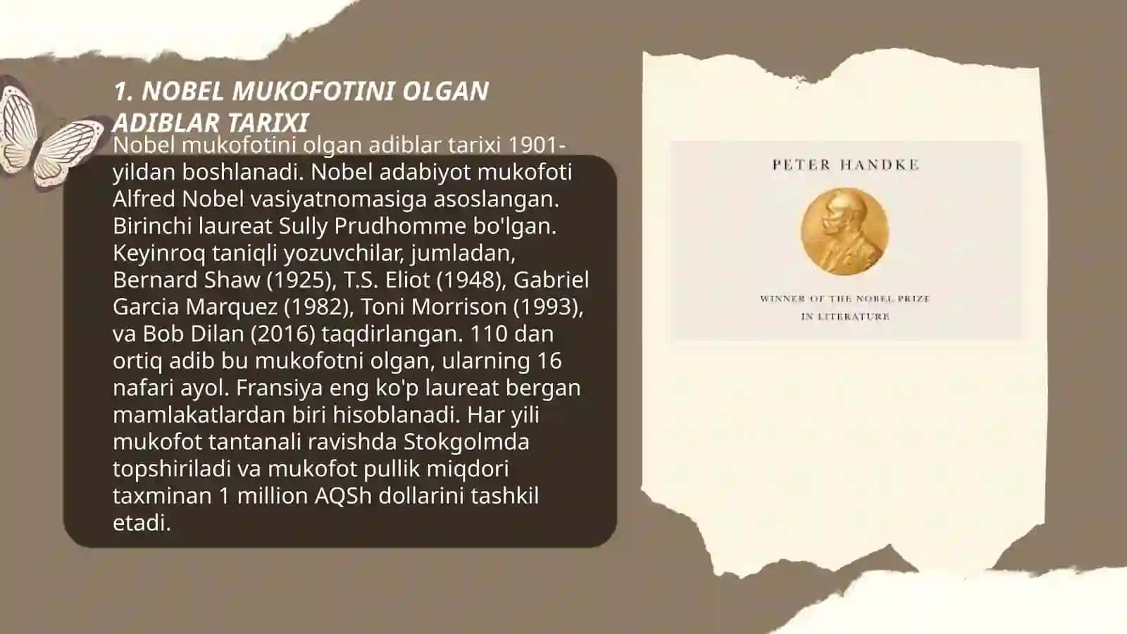 NOBEL MUKOFOTINI OLGAN ADIBLAR VA "JAHON ADABIYOTI" JURNAL 3