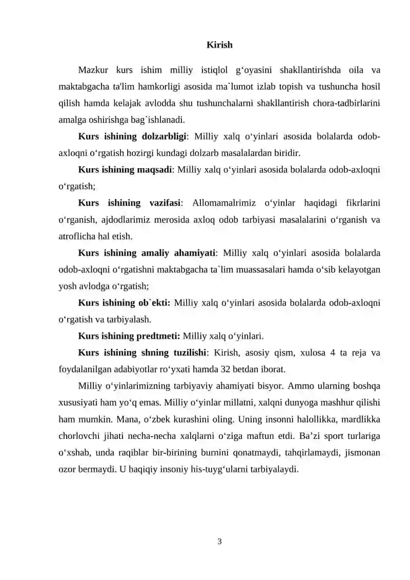 Bir yoshgacha bo‘lgan bolalarning rivojlanishi va unga qo‘yilgan pedagogik talablar. 3