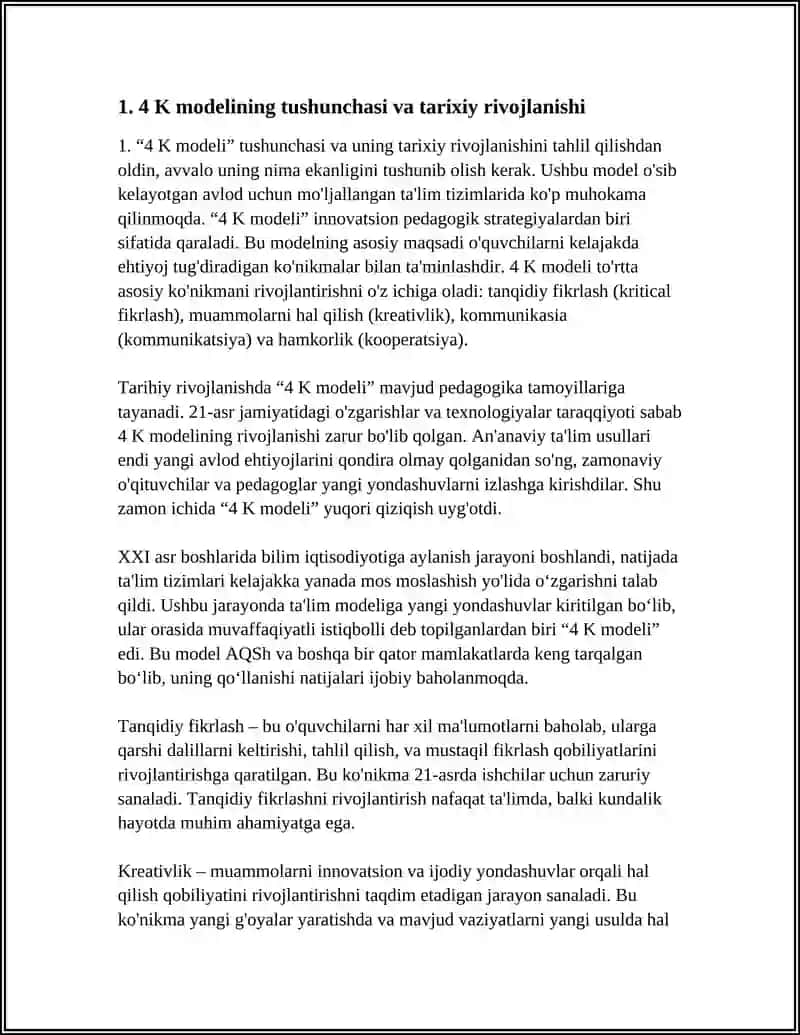 4 "K" MODELI VA UNING MAZMUN MOHIYATI 3