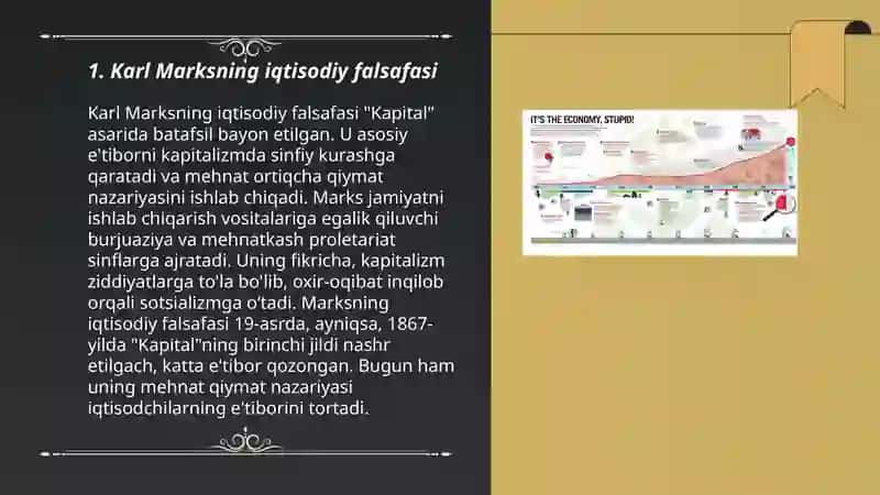Radikal iqtisodiy siyosat Karl Marks iqtisodiy taʼlimoti 3