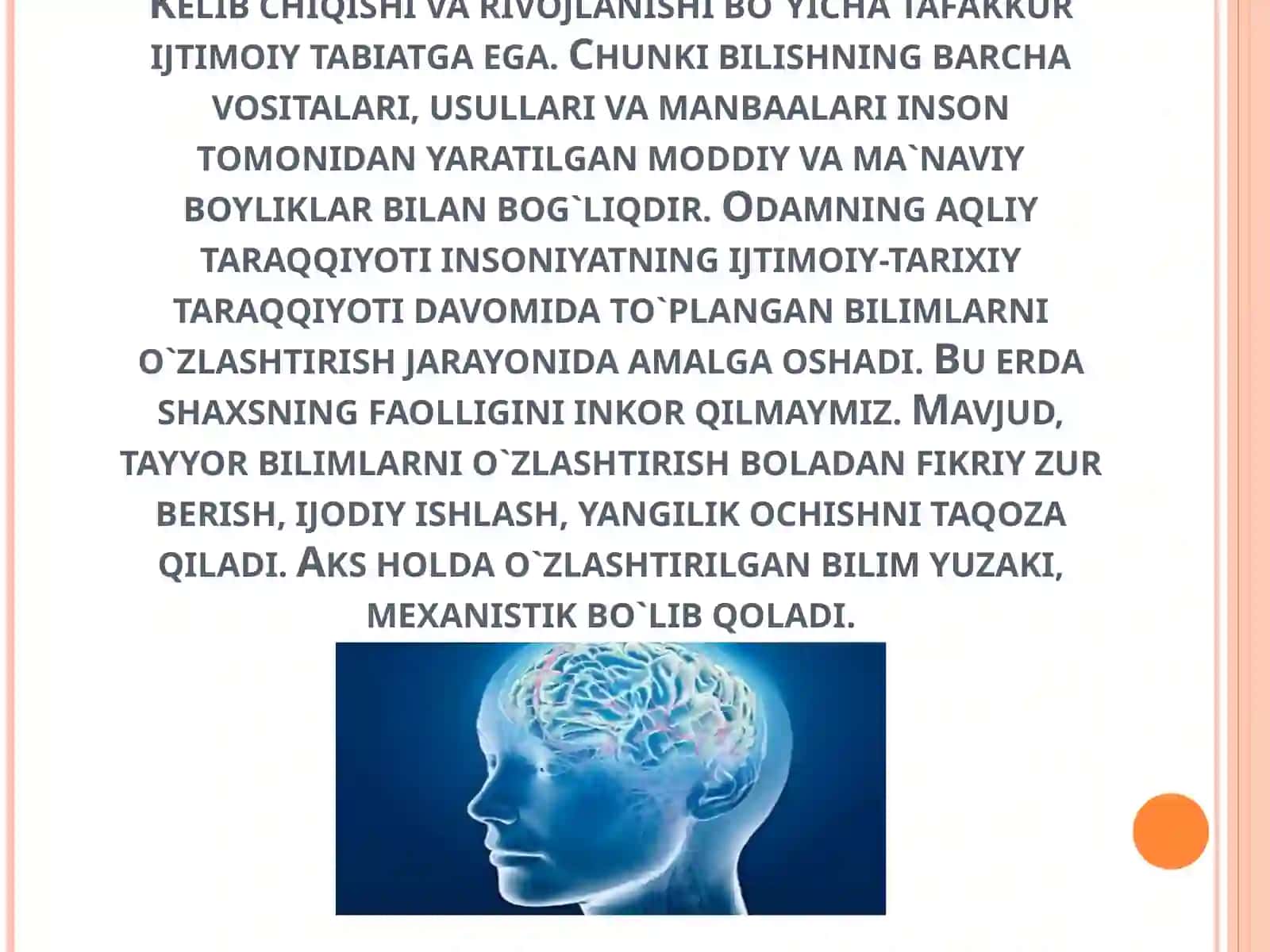 Taffakkur va intilektual qobilyatlar 3