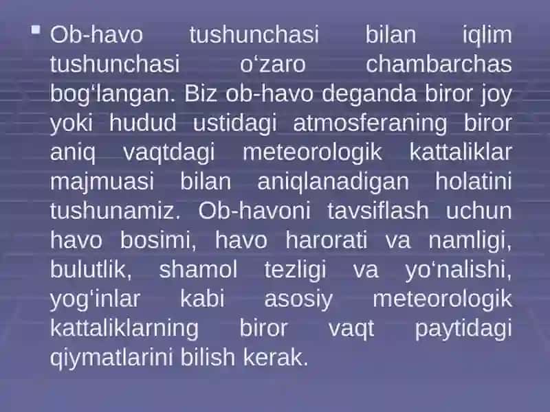 Iqlim o’zgarishlari va havoning global qizishi 3