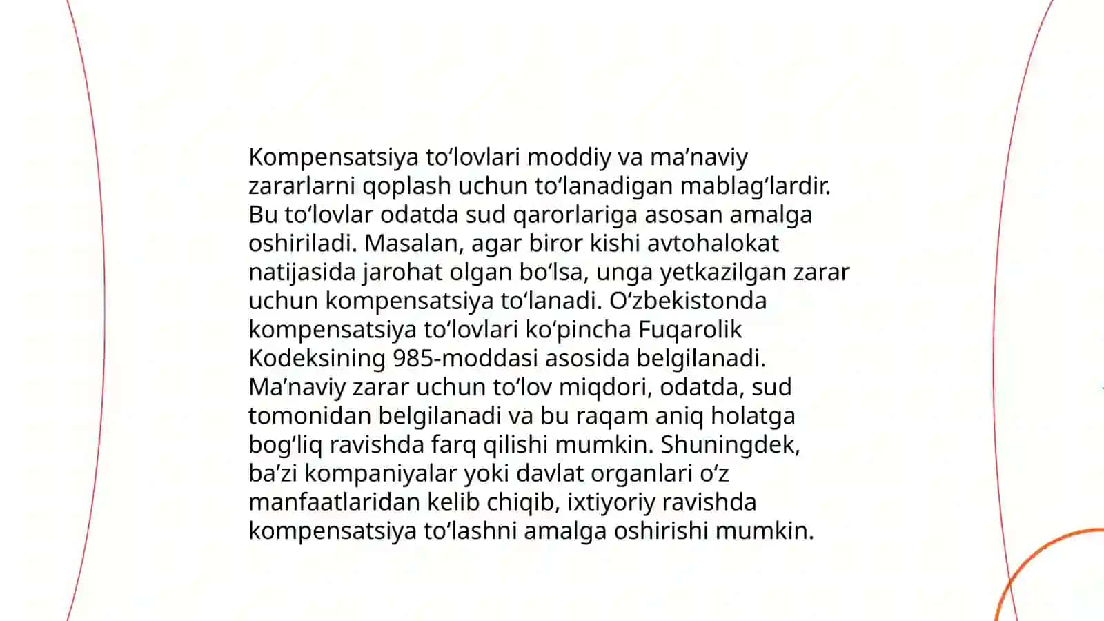 Kompensatsiya toʻlovlari, ularning turlari va ahamiyati 3