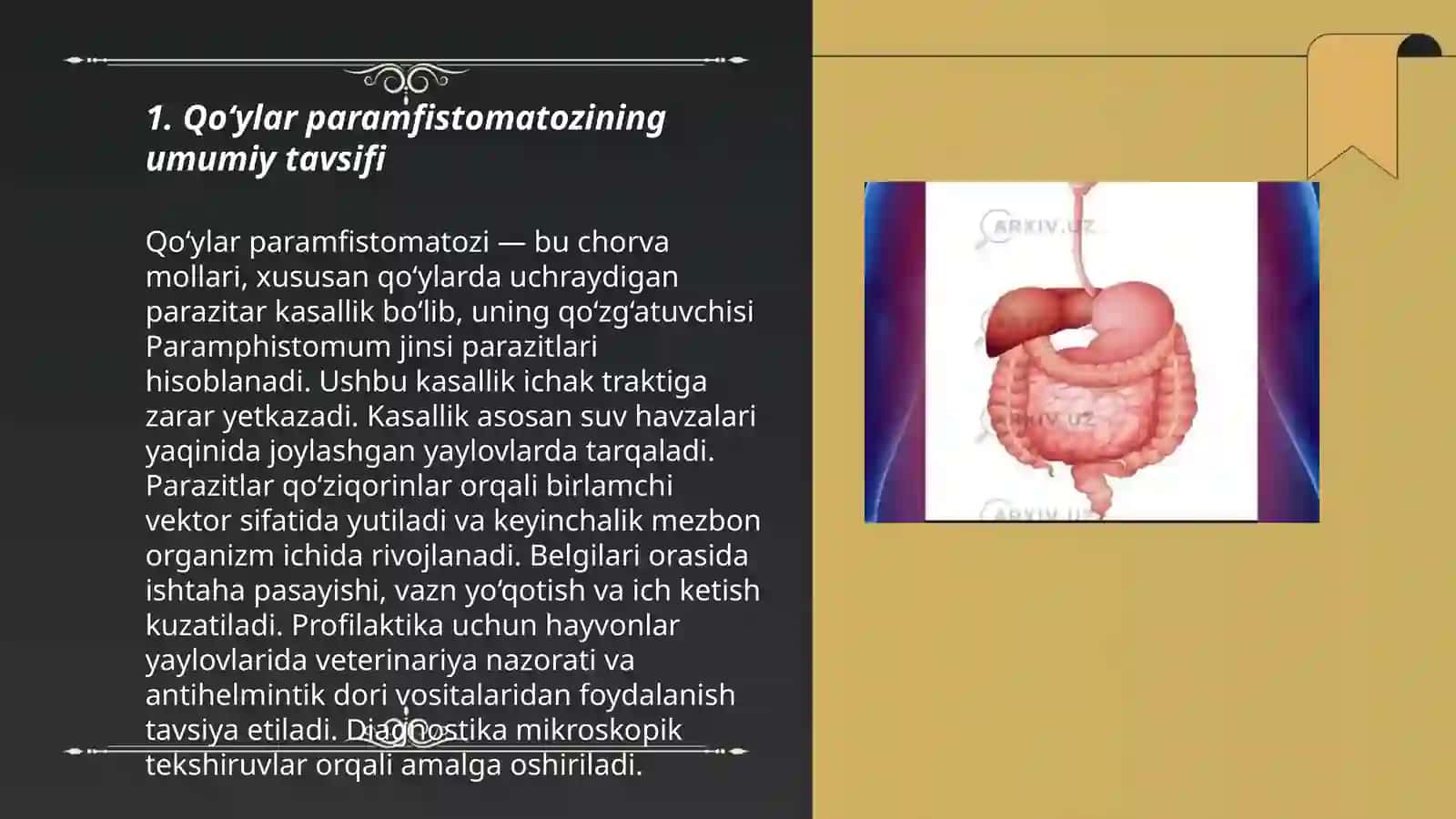 Qo‘ylar paramfistomatozining patologik anatomik o‘zgarishlarini o‘rganish 3