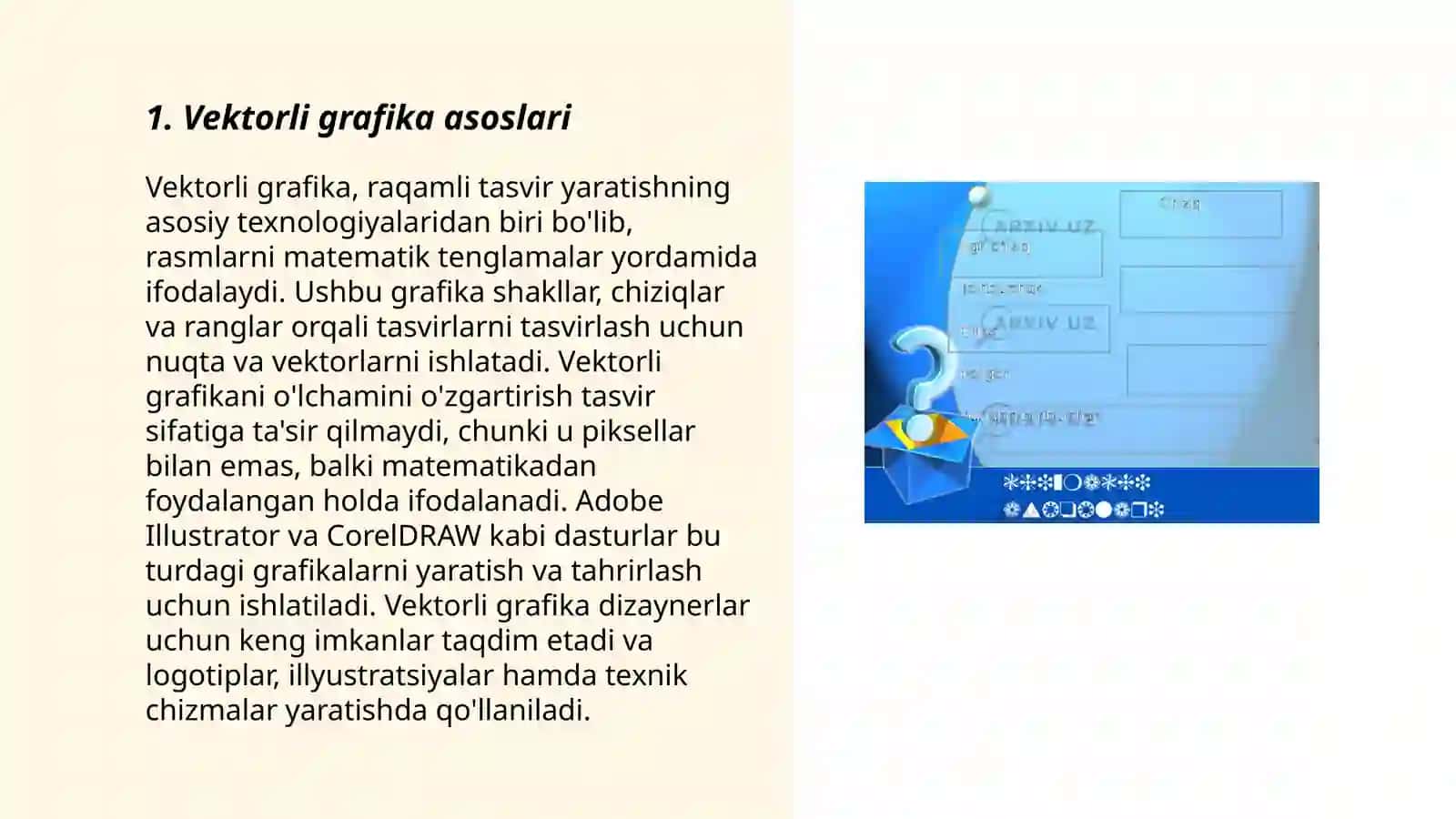 Vektorli grafika asoslari 3