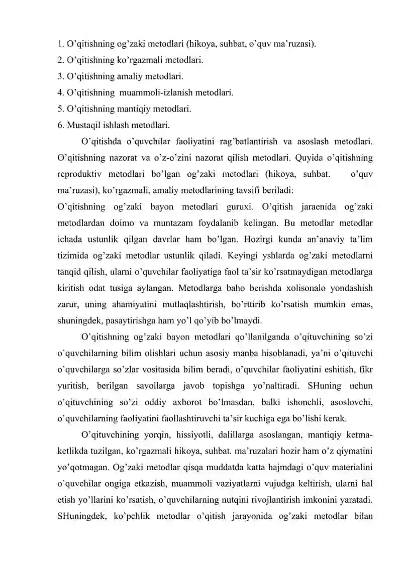 Biоlоgiya vа ekоlоgiya o’qitish mеtоdlаri 3