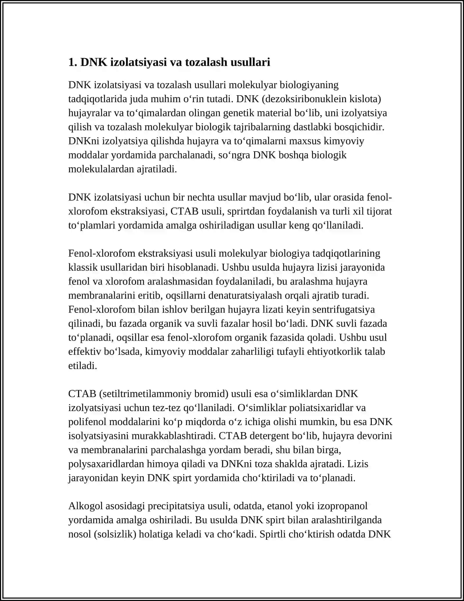 MOLEKULYAR BIOLOGIYANING TADQIQOT METODLARI 3