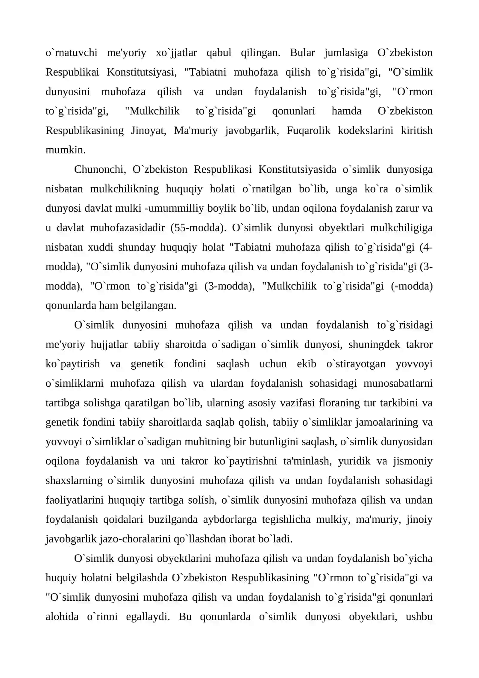 O`SIMLIK DUNYOSINI NAZORAT QILISH VA JAVOBGARLIK 3