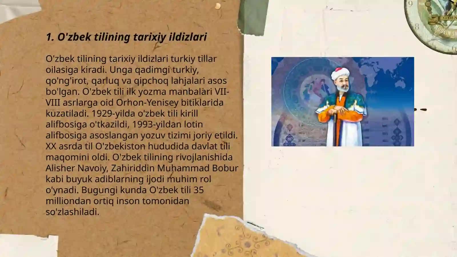 O'zbek tilining taraqqiyot bosqichlari 3