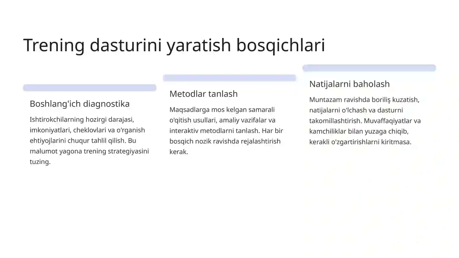 Trening tashkil etishda trenerning faoliyati 3