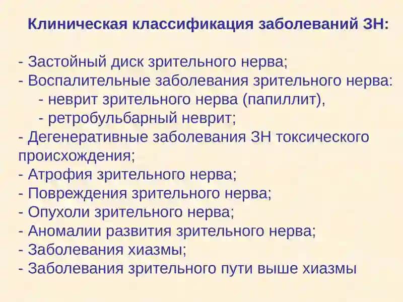 Заболевания зрительного нерва 3