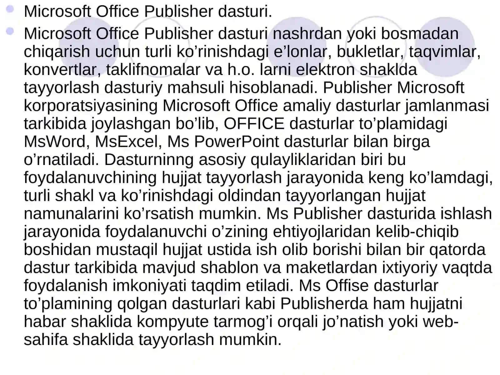 Microsoft Publisher 3