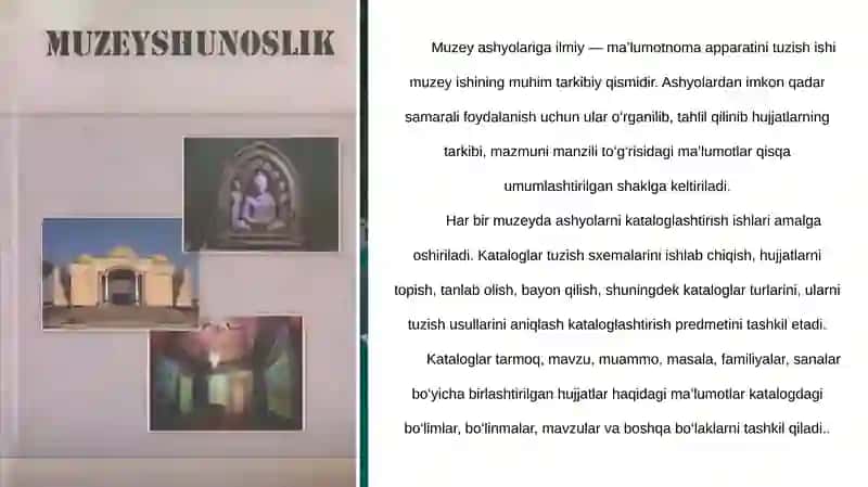 Muzeylarda ilmiy-ma’lumotnoma apparatini tashkil etish va ilmiy  tadqiqotchilik faoliyati 3