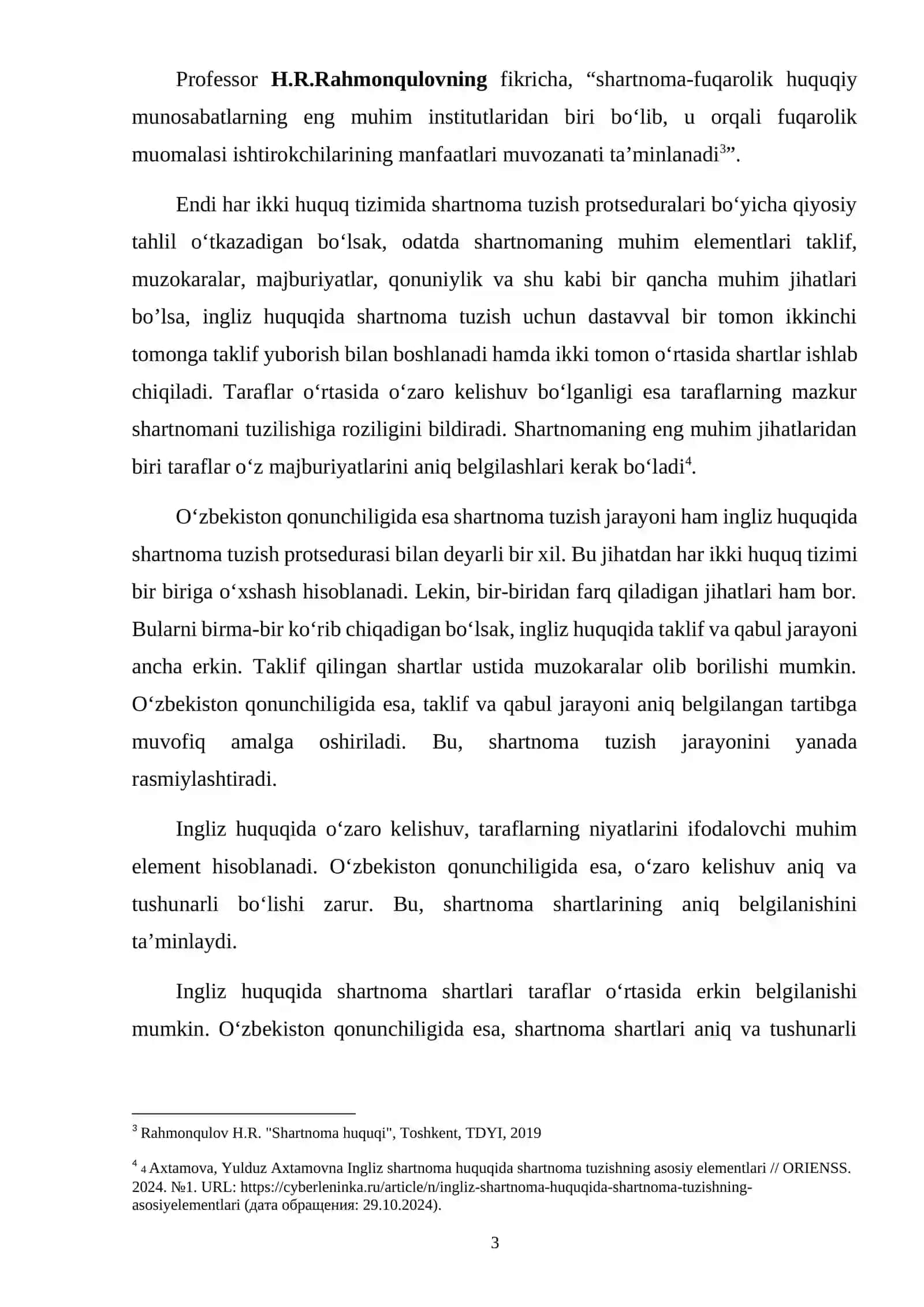 Shartnomalarni tuzish va bekor qilish sohasida xorijiy mamlakatlar qonunchiligini qiyosiy tahlil qilish 3