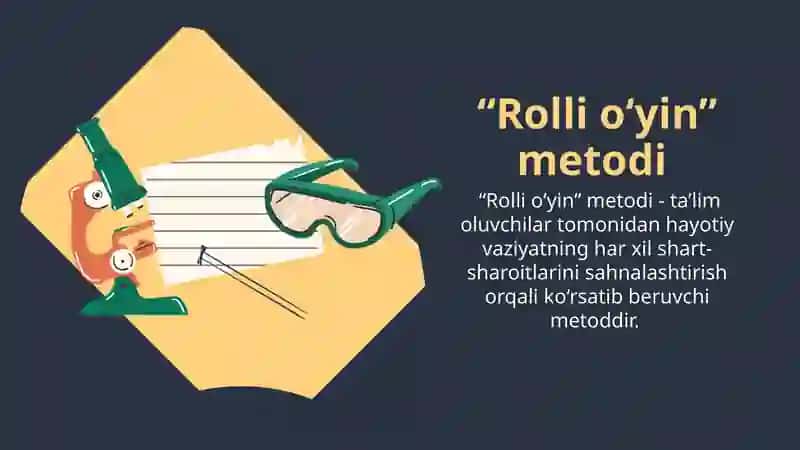 “Rolli o‘yin” metodi 3
