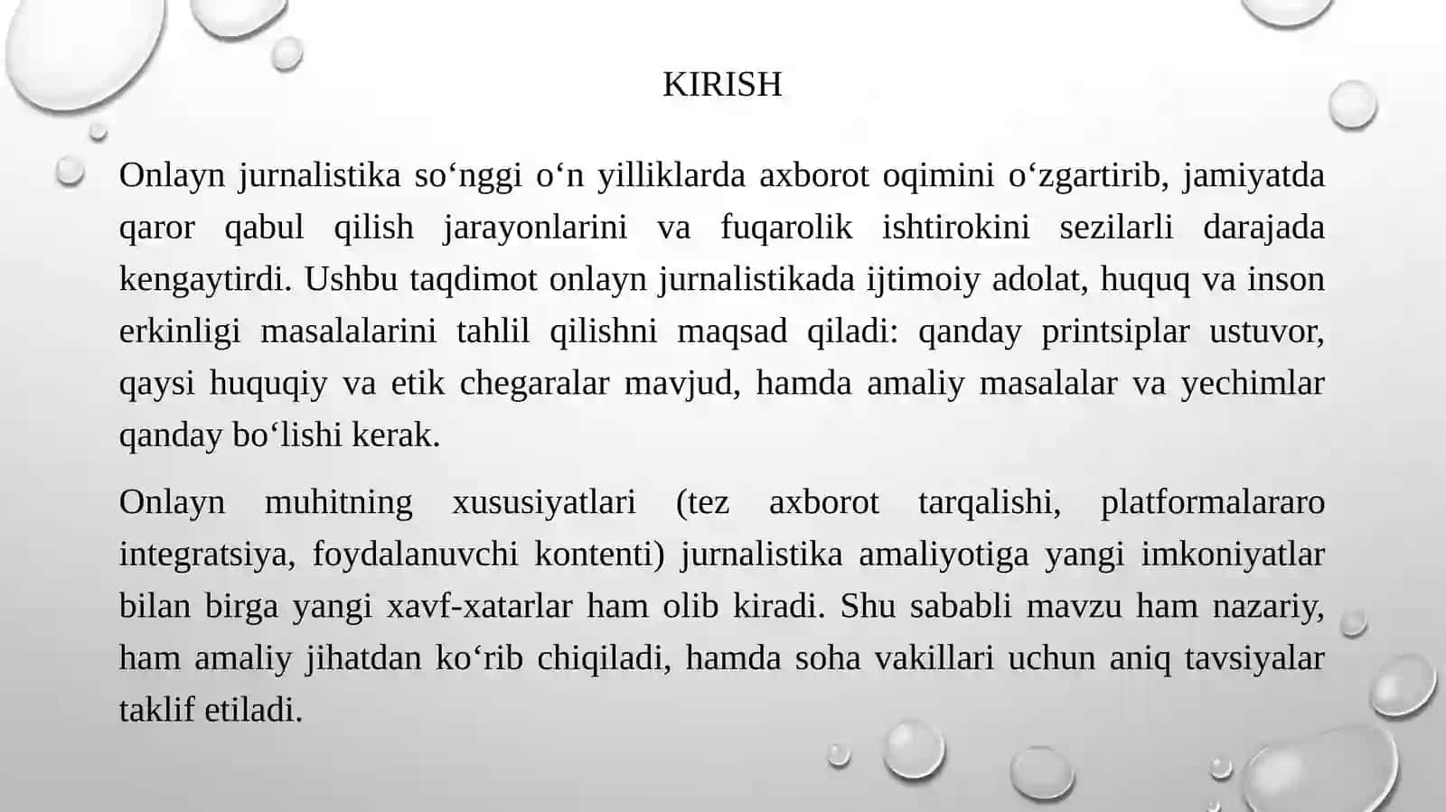 Onlayn jurnalistikada ijtimoiy adolat huquq va inson erkinligi masalalari 3