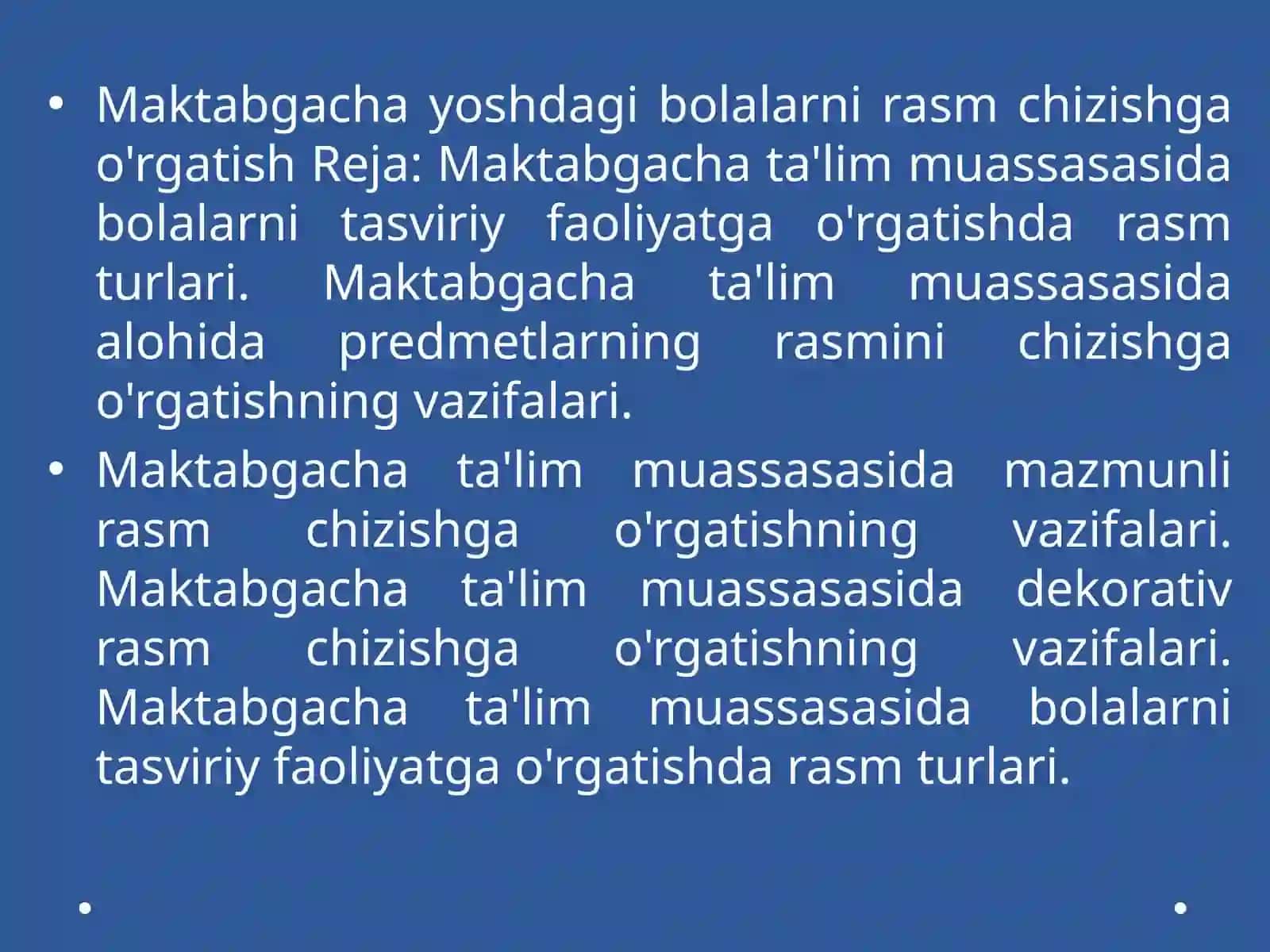 Maktabgacha yoshdagi bolalarni rasm chizishga o`rgatish 3