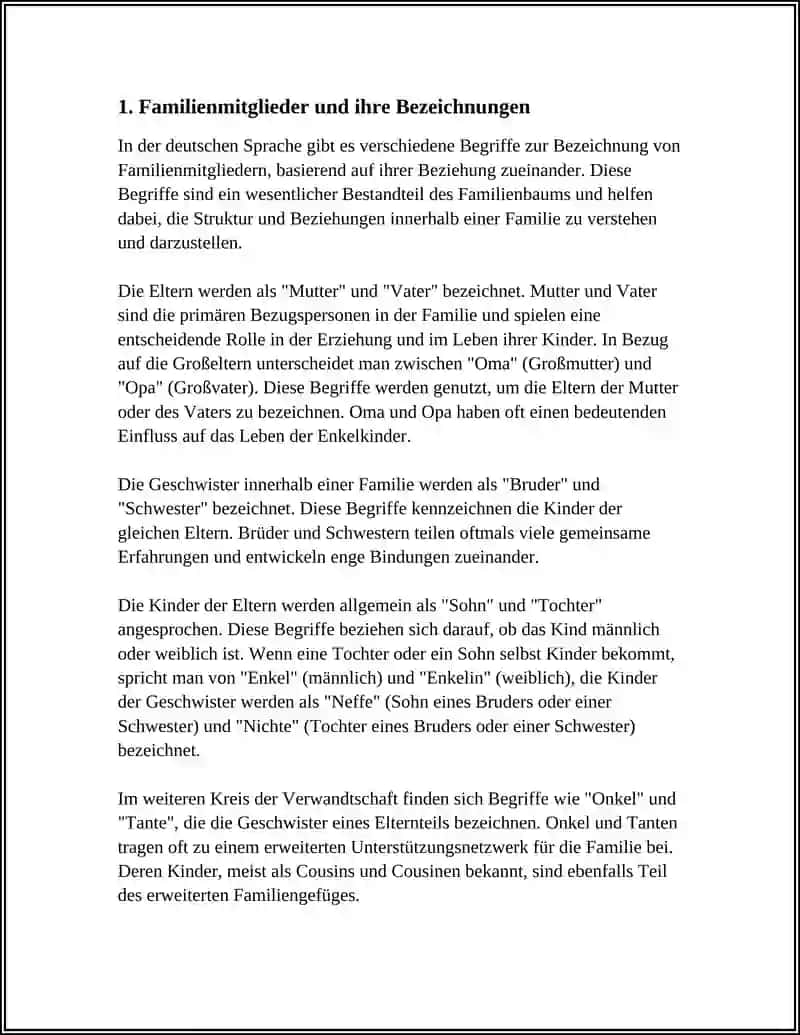 "MEINE FAMILIE UND BILDEN "FAMILIENBAUM" 3