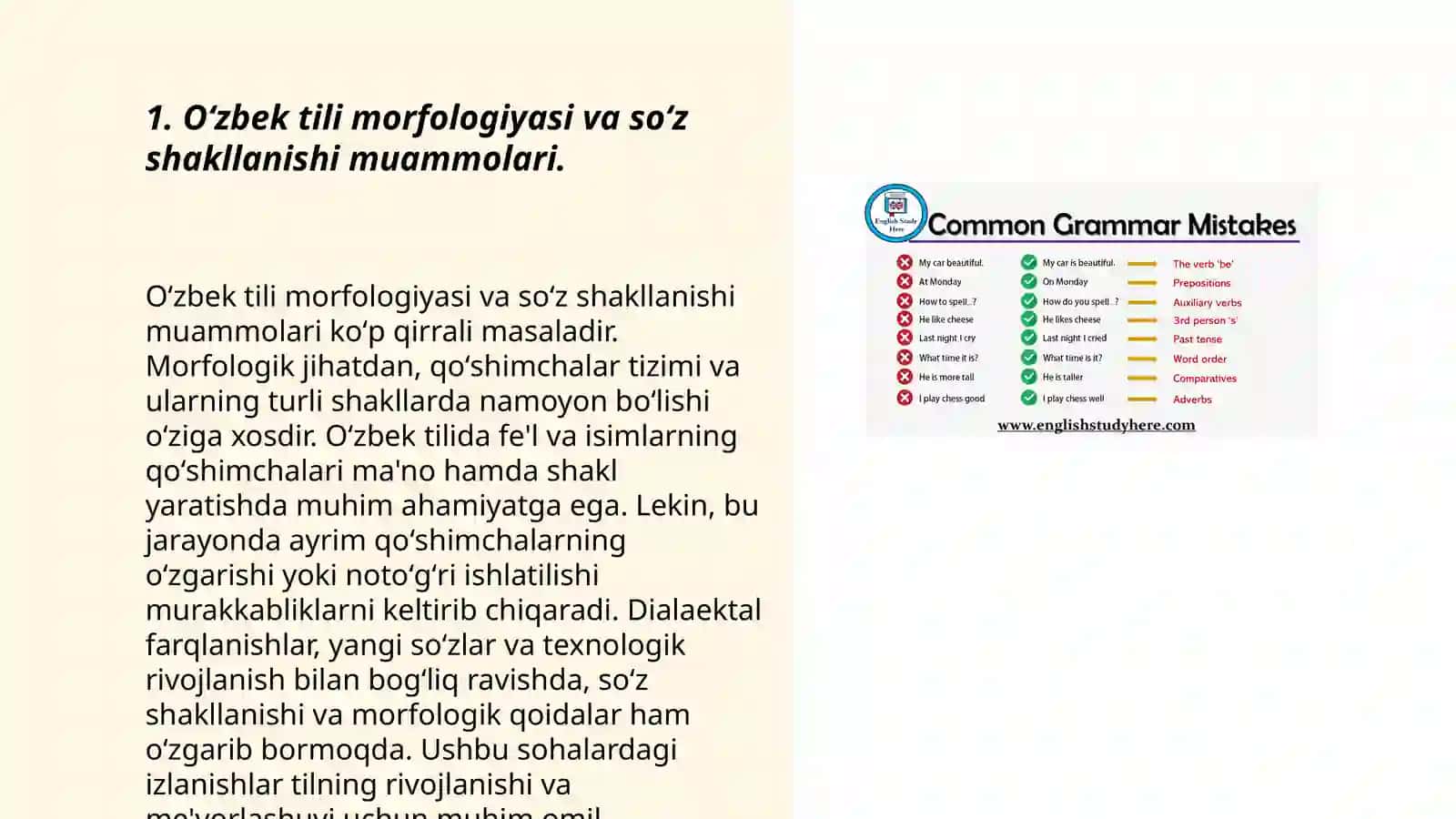 Oʻzbek tili grammatikasidagi muammolar 3