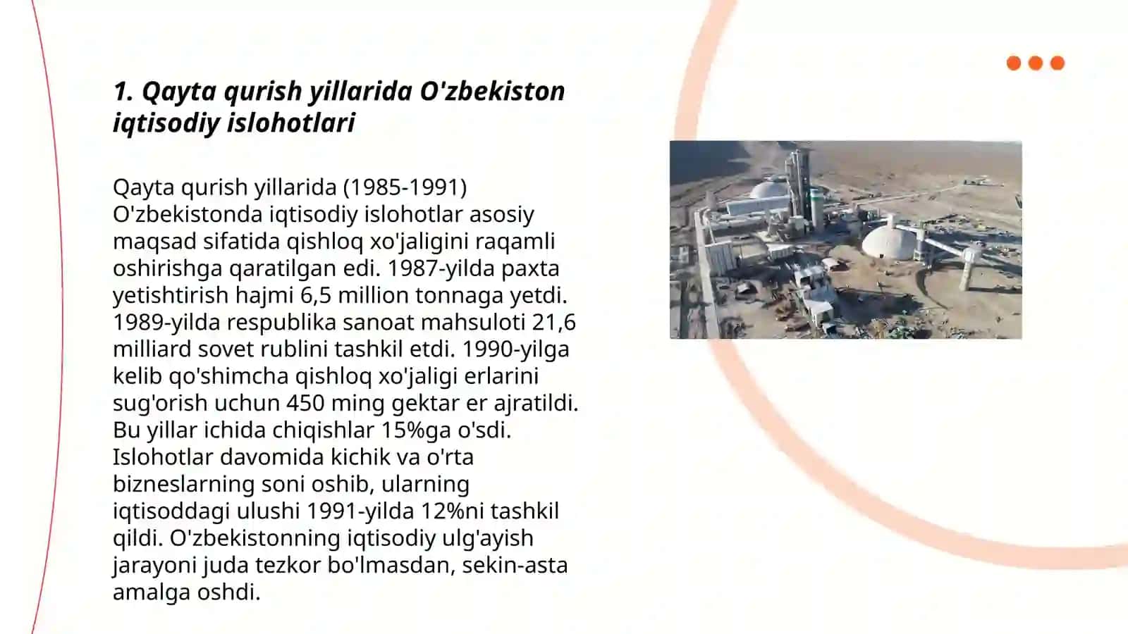 "Qayta qurish" yillarida O'zbekistondagi ijtimoiy va siyosiy vaziyat 3