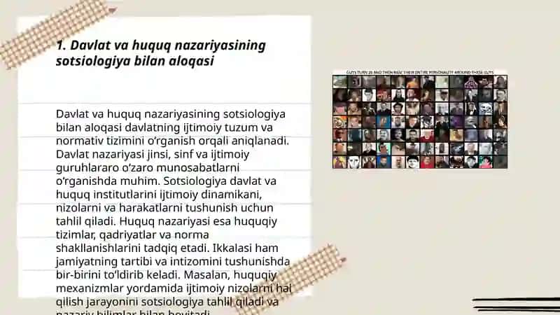 Davlat huquq nazariyasining ijtimoiy fanlar bilan aloqasi 3