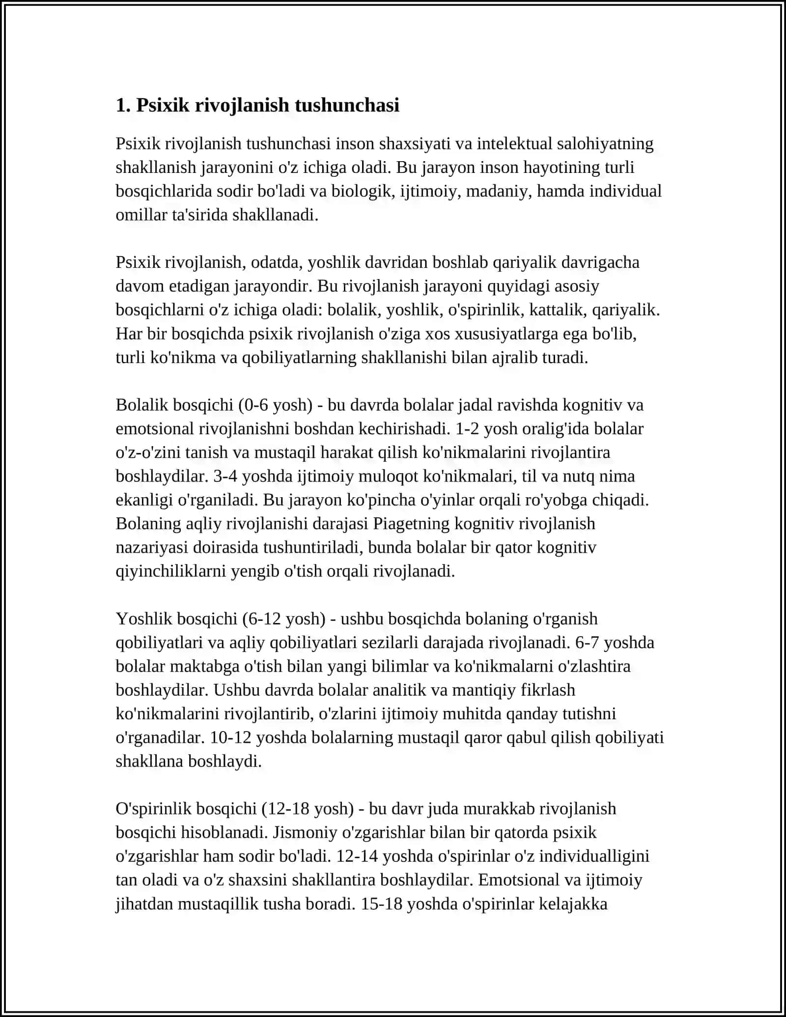 PSIXIK RIVOJLANISHNING ASOSIY QONUNIYATLARI 3