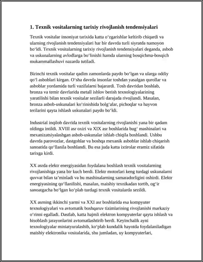 TEXNIK VOSITALARNING RIVOJLANISH TENGDENSIYALARI 3