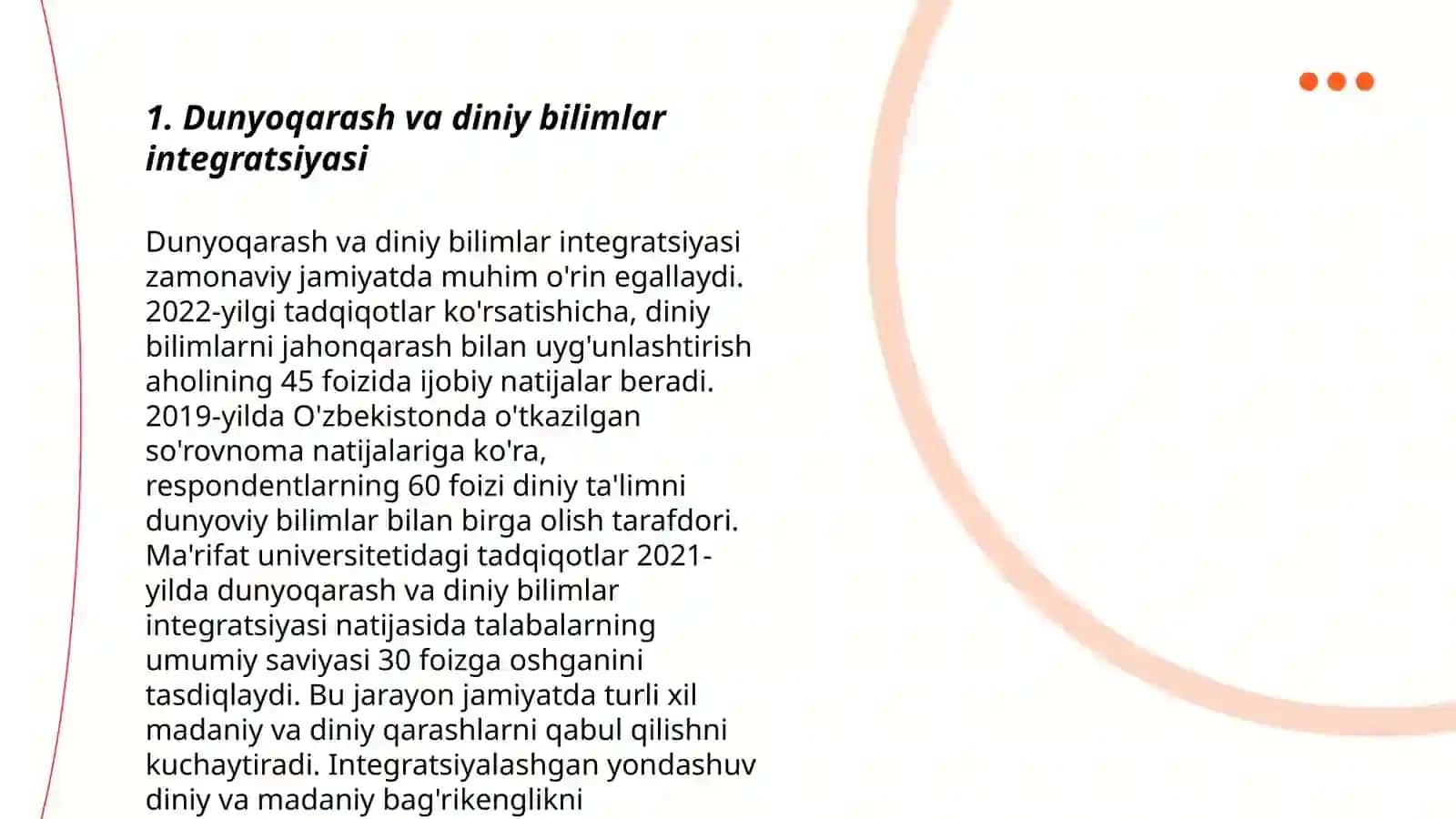 Dunyoviy va diniy bilimlar mutanosibligini ta'minlashning ahamiyati 3