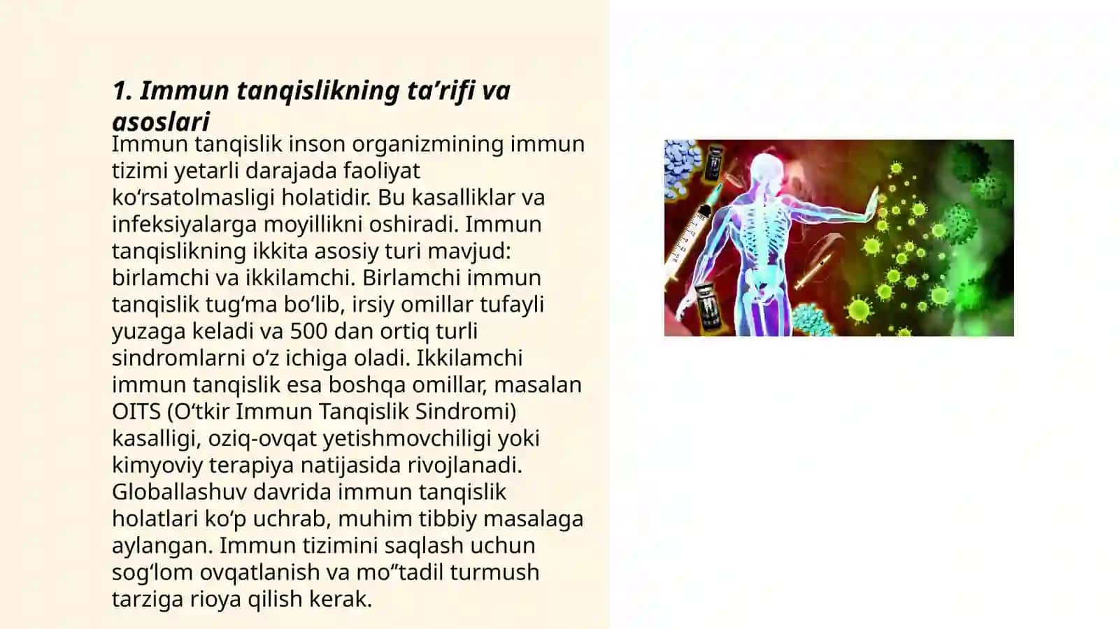 Immun Tanqislikning fiziologik asoslari 3