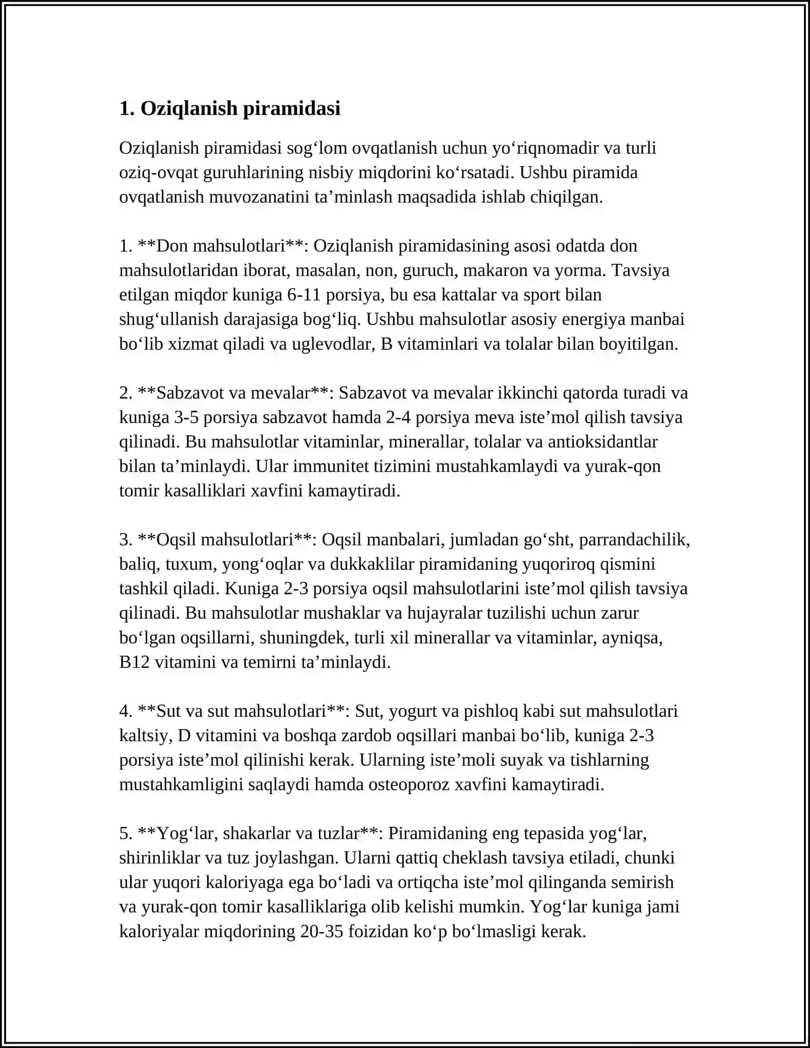 Oziqlanish piramidasi 3