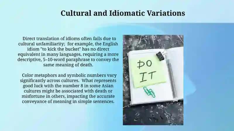 Translation problems of simple sentences 3