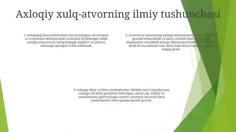 Etikaning Zamonaviy Muammolariga Diniy Va Ilmiy Yondashuvlar 3