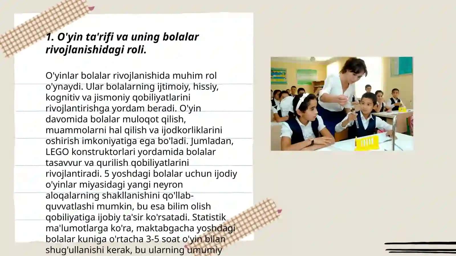 Oʼyin maktabgacha yoshdagi bolaning yetakchi faoliyati sifatida 3