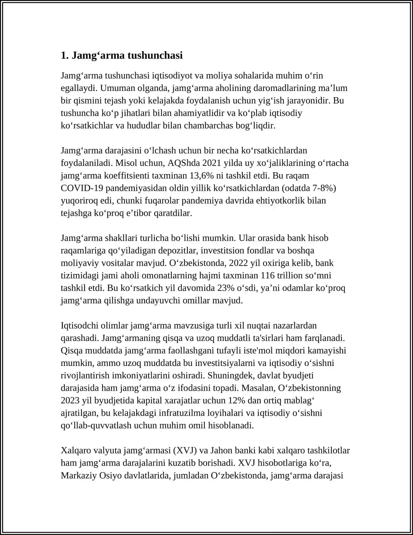 JAMGʻARMA VA UNING HAJMGA TAʼSIR ETUVCHI OMILLARI 3