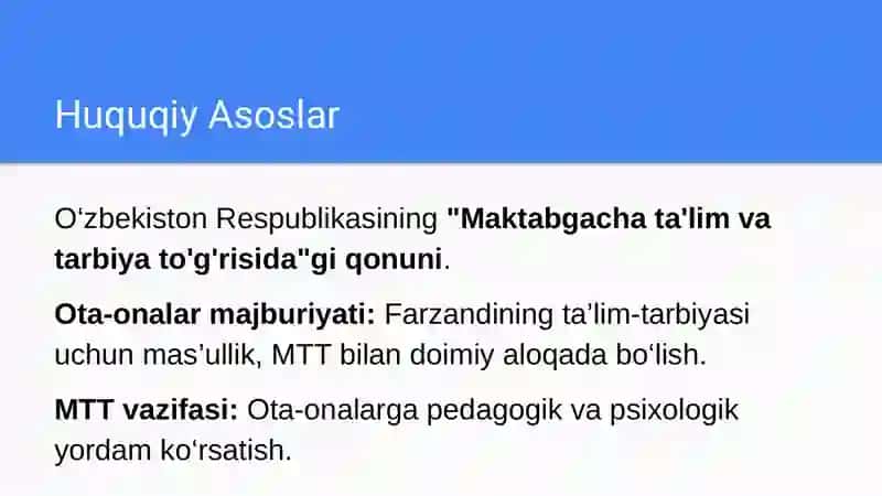 MTT va oila hamkorligi 3